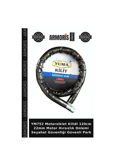 Ym752 Motorsiklet Kilidi 120cm 22mm Motor Hırsızlık Onlemi Seyahat Güvenliği Güvenli Park