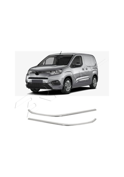 Toyota Proace Uyumlu 2019 Ve Üzeri Krom Cam Çıtası 2 Parça Paslanmaz Çelik