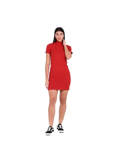 U&me Ribbed Elbise Kiremit Um236014401 R115 Kiremit
