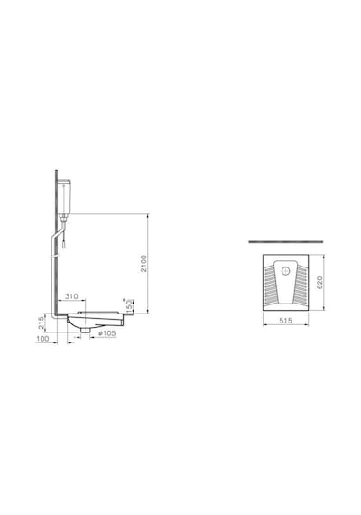 VitrA Arkitekt Hela Taşı . Alaturka Tuvalet Taşı 5952L003 -0054