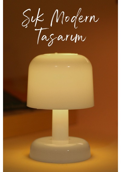 Led Mum İskandinav Tip Pil Dahil Dumansız Alev Ledli Yapay Dekoratif Mum Dekor Işığı Beyaz Pt427 Beyaz