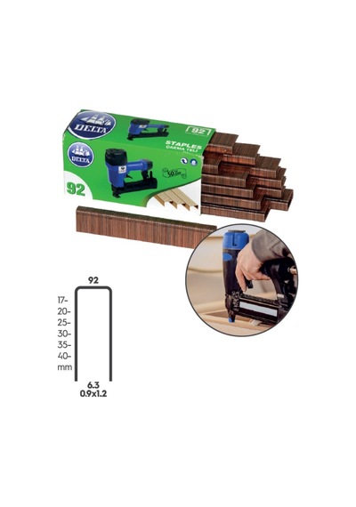 Delta Zımba Teli 92/40 (1 Paket=600 Adet)