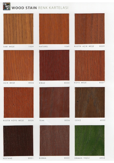 Fawori Wood Stain Vernikli Ahşap Koruyucu 2,5 Lt