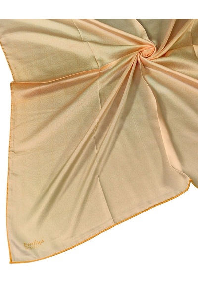 Mim Eşarp Emilya Rayon Degrade Eşarp 90x90 Cm Açık Gold