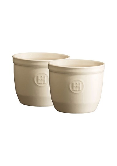 Emile Henry Ramekin N 8 Seramik Fırın Kabı 2'li Ekru/clay Diğer