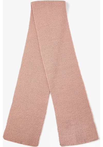 Koton Atkı Bere Seti Triko Etiket Detaylı 2'li Pembe 4wkg50016aa 4WKG50016AA909 Pembe