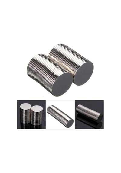 Neodyum Mıknatıs 50 Adet 15mm X 1mm Yuvarlak Güçlü Mıknatıs