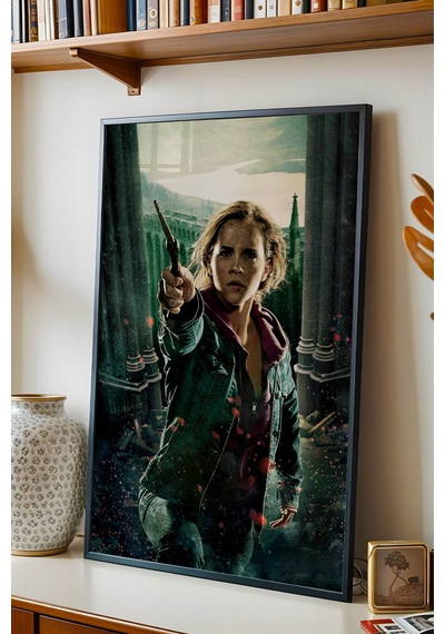 Hermione Granger Özel Tasarım Çerçeveli Tablo - Lüks Harry Potter Savaş Posteri Modern Duvar Dekoru Siyah Hermione Granger Özel Tasarım Çerçeveli Tablo - Lüks Harry Potter Savaş Posteri Modern Duvar Dekoru Siyah