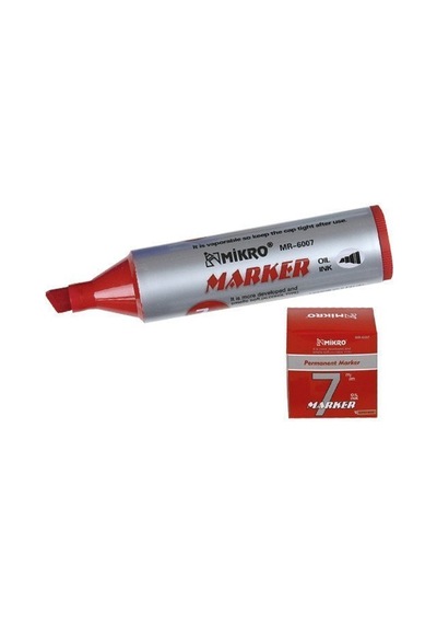 Mikro 6007 7 MM Jumbo Marker Kırmızı