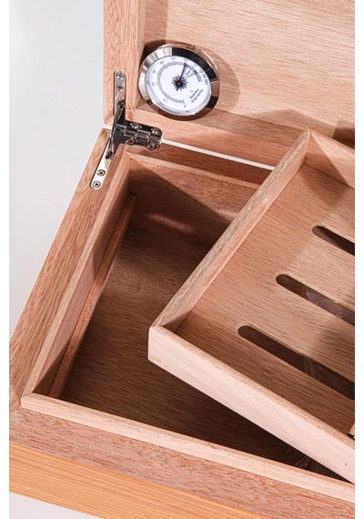 Humidor / Puro Saklama Kutusu Kahverengi - Siyah