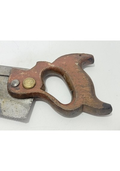 Antika İngiliz Ahşap Testere 37,5cm 002