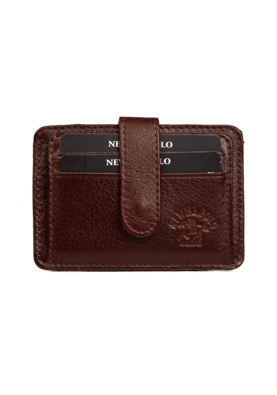 Newish Polo Erkek Hakiki Deri Cüzdan Ve Kartlık - New083 Kahverengi
