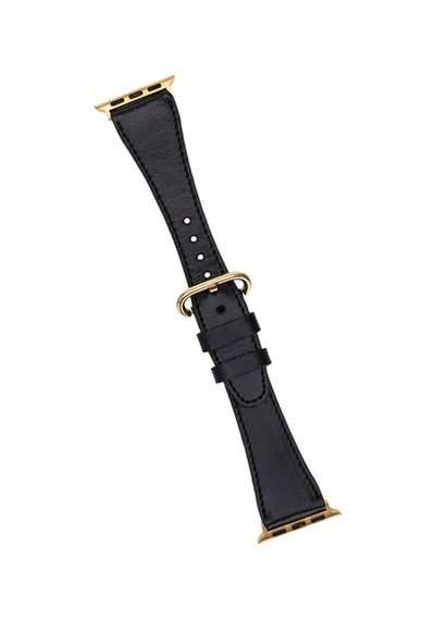 Bouletta Watch Uyumlu Deri Kordon 38-40-41Mm Roma Rst1 Siya