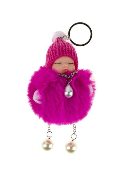 Uyuyan Bebek Anahtarlık Yumuşak Tüylü 10 Cm