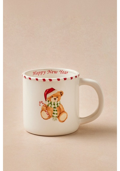Karaca New Year Yılbaşı Candy Bear Kupa 450 Ml Çok Renkli