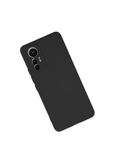 Mi 12 Lite Kılıf Nano İçi Kadife Silikon - Siyah Bz8683140450953