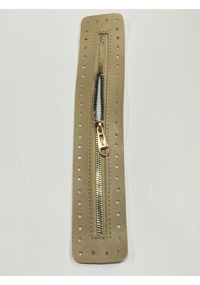 Karantuhafiye Derili Fermuar / Çanta Fermuarı / Kapak Fermuar 30 Cm Kapiçino Kapiçino Çok Renkli