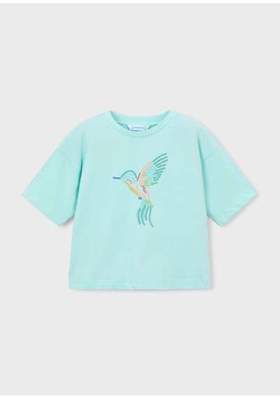 Mayoral Kız Çocuk Oversize Baskılı Tshirt Yeşil Mayoral Kız Çocuk Oversize Baskılı Tshirt Yeşil