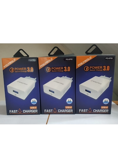 POLYGOLD PG-8760 Tek Usb 3,5 A. Kafa