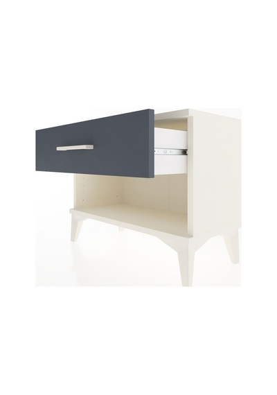 Arges Komodin Tek Çekmeceli 60x30x48 Aytaşı-antrasit Aytaşı