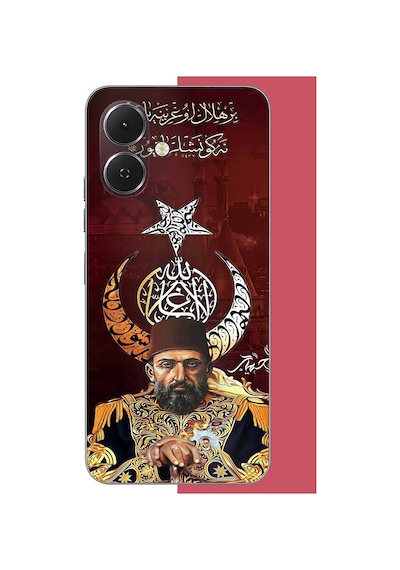 Tecno Spark Go 2 Uyumlu Abdulhamit Baskılı Silikon Kılıf Renkli