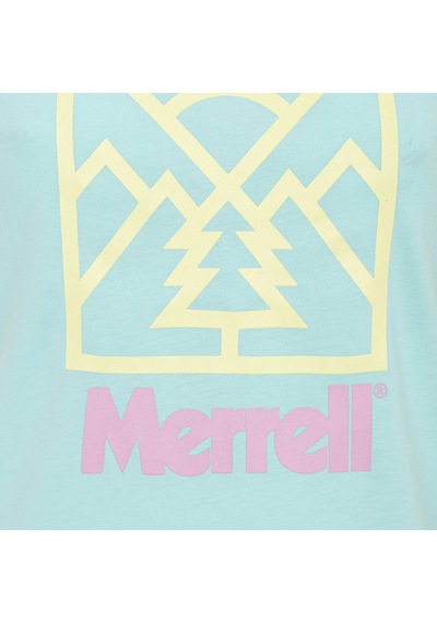 Merrell Merrell Tişört Scene F Tee Kadın Günlük Giyim Mavi 18301 Turkuaz
