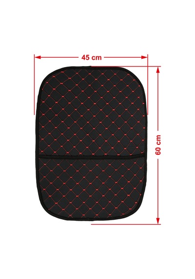 Redline Serisi Dokuma Kumaş Oto Koltuk Arkası Koruyucu Cepli Organizer 2 Adet