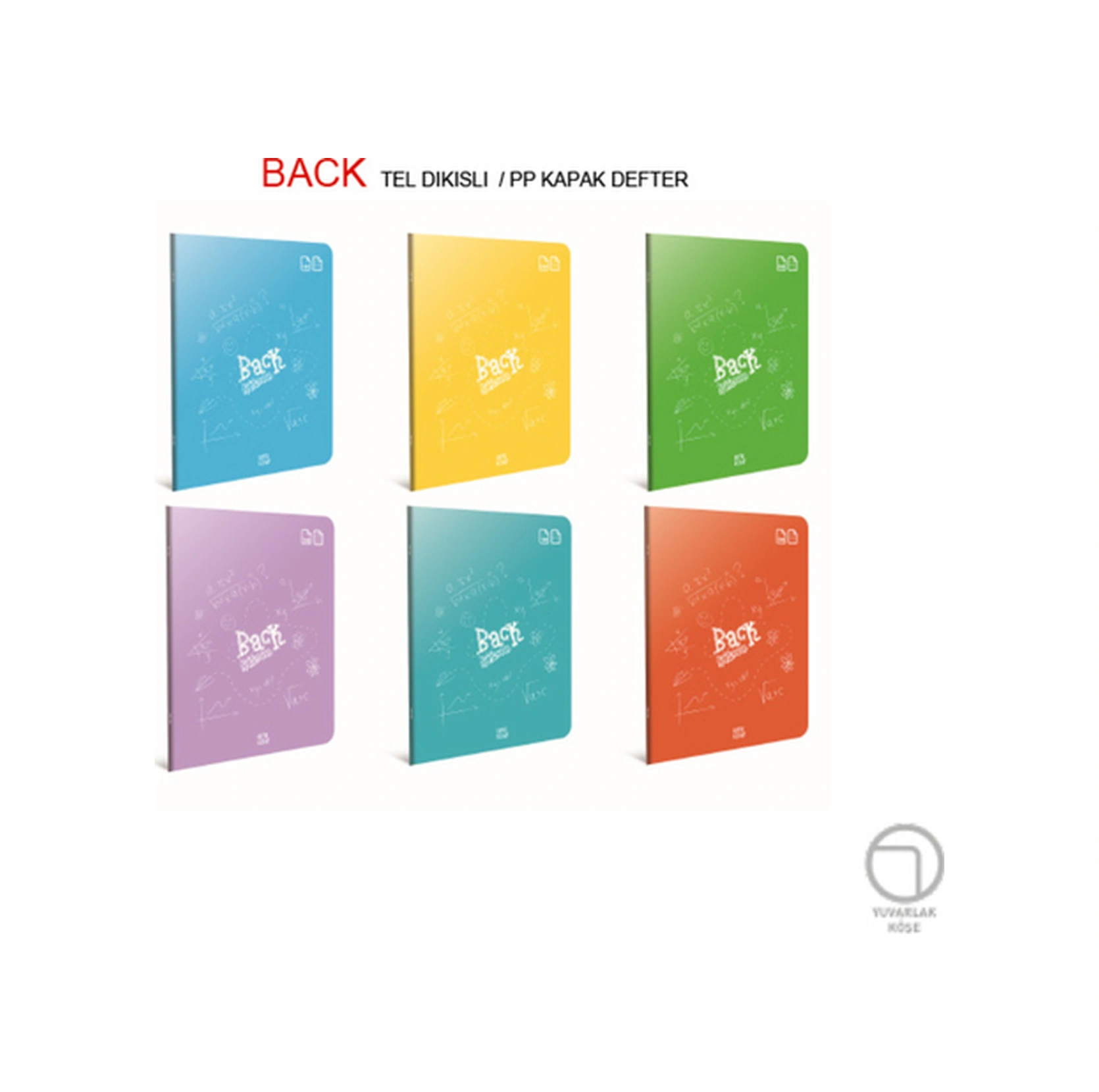 Back Tel Dikiş Pp Kapak Defter A5 80-4