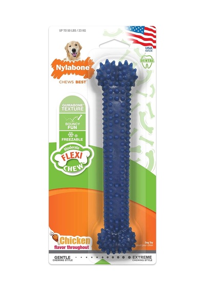 Köpekler İçin Orta Diş Çiğneme Kemiği, Esnek Çiğneme Kemiği, Tavuk Tadı, Büyük, 23 Kg'a Kadar Köpekler İçi