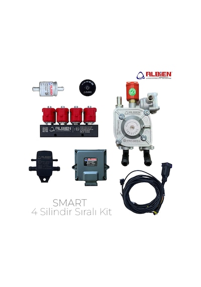 Albien Kesicili Sıralı Sistem Smart 4 Silindir Lpg Kit