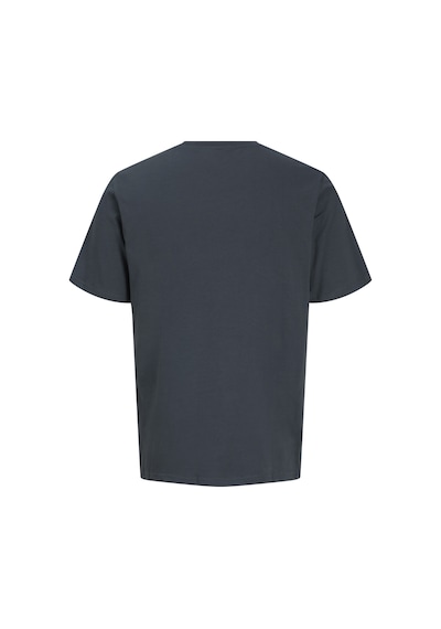 Jack & Jones Erkek Gögüs Baskili Bisiklet Yaka Tisört - Kendrick - 12298420 Turbulence