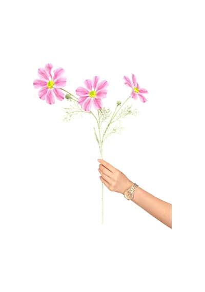 Yapay Çiçekçiniz Islak Dokulu 60 Cm Yapay Gelincik Çiçeği Gerçekçi Görünümlü Dekoratif Salon Ve Masa Çiçeği pembe