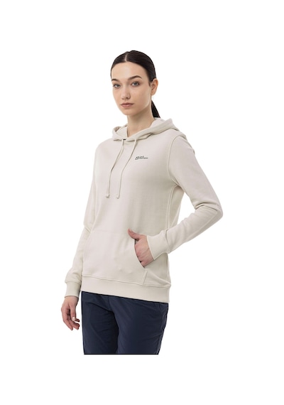 Jack Wolfskin Jack Wolfskın Kadın Sweatshırt Alice Hoody Krem Kapüşonlu Krem Krem