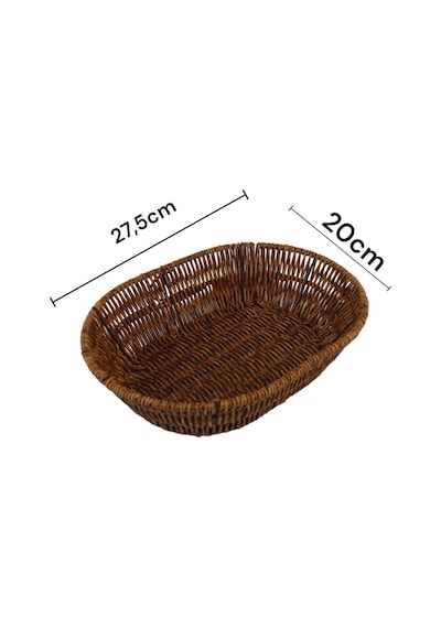 Hasır Rattan Ekmeklik Ekmek Sepeti Oval