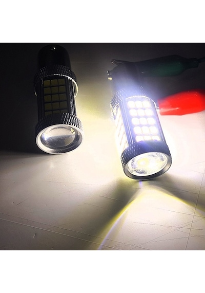 Femex  Premium P21W-1156-9W- Tek Duy Dipli Led Ampul Beyaz Mercekl