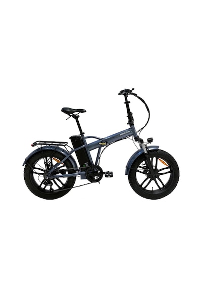 Bisan E-folding F4 20 Jant 7 Vites Metalik Gri Elektrikli Katlanır Bisiklet Çok Renkli