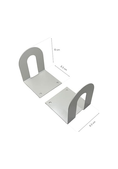 2'li Metal Kitap Desteği Kitap Tutucu Ikili Dekoratif Aksesuar Mavi