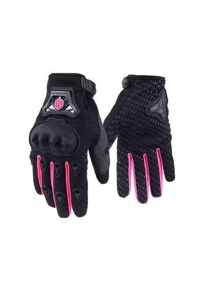 Scoyco Mc29w Yazlık Korumalı Kadın Motosiklet Eldiveni Siyah/pembe