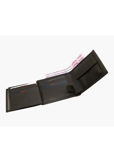Westpolo Bozuk Para Ve Bol Kart Bölmeli Hakiki Deri Erkek Cüzdan Kartlık - Yeşil 662080