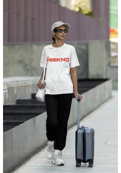 Sevbano The Weeknd After Hours Sırt Baskılı Unisex Oversize Rapper Şarkıc Beyaz