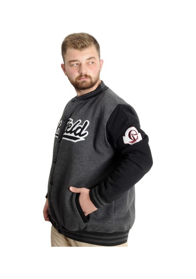 Mode Xl Büyük Beden Erkek Kolej Mont My Field 23626 Antramelanj 001