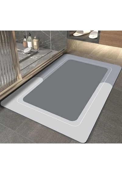 Mey İthalat Dikdörtgen Süper Emici Banyo Paspası Renkli
