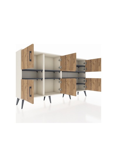 Arges Konsol 8 Raflı 8 Kapaklı 176x30x99 Aytaşı-çam/antrasit Atlas Çam/antrasıt - Aytası Arges Konsol 8 Raflı 8 Kapaklı 176x30x99 Aytaşı-çam/antrasit Atlas Çam/antrasıt - Aytası