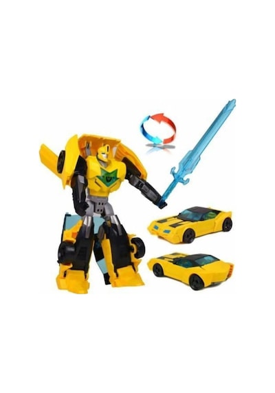 Oyuncak Robota Dönüşebilen Metal Gövdeli Transformers Robot 20 Cm Robot Bumblebee Araba Diğer
