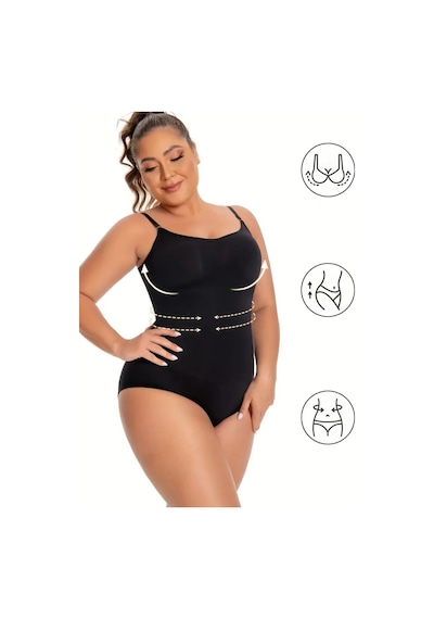 Mistirik Mamey Model Bel Göbek Ve Karın Sıkılaştırıcı Seamless Çıtçıtlı Korse Siyah Renk8 Siyah