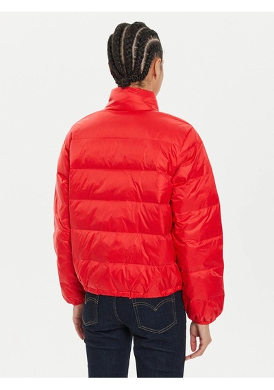 Levi's Oversize Kısa Şişme Kadın Mont - Günlük Minimalist Kırmızı