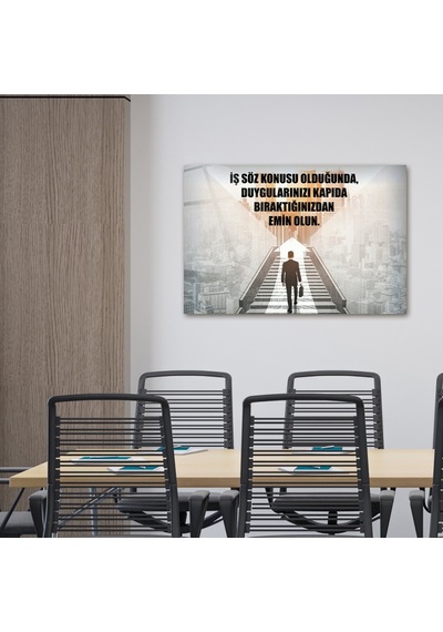 Decorita Kişisel Gelişim Cam Tablo İş Ciddiyeti