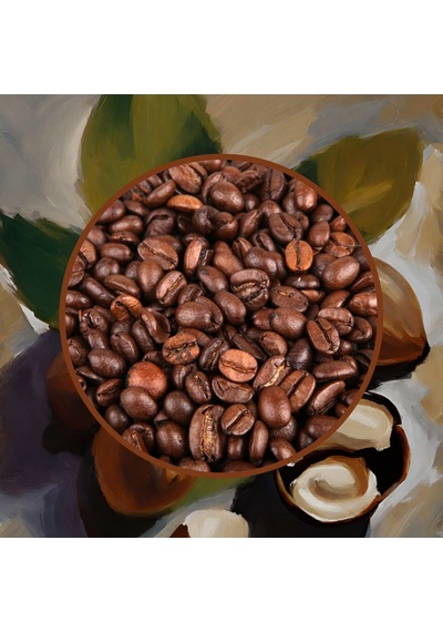 Hazelnut Coffee - Fındık Aromalı Kahve Çekirdek Kahve, 200 Gr