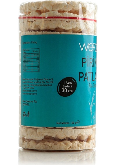 Wefood Glutensiz Pirinç Patlağı 100 Gr WEF-0002