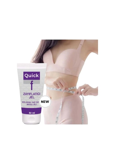 Quickf Bölgesel Yağ Yakımını Destekleyen Selülitinizin Yeni Sırrı Jel 50 Ml + Quickf 15'li Diyet Cap